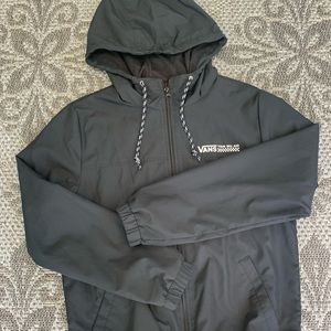 Mens windbreaker rain jacket size Small in black